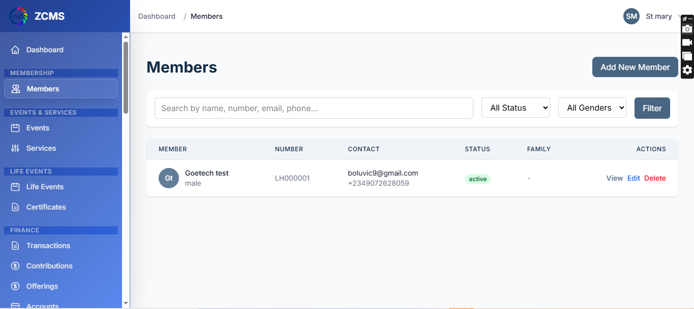Membership & Attendance